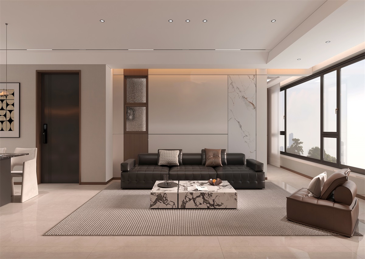 玉庭華府131㎡ | 現(xiàn)代意式+美拉德色系，濃郁棕調(diào)的電影氛圍直接封神！