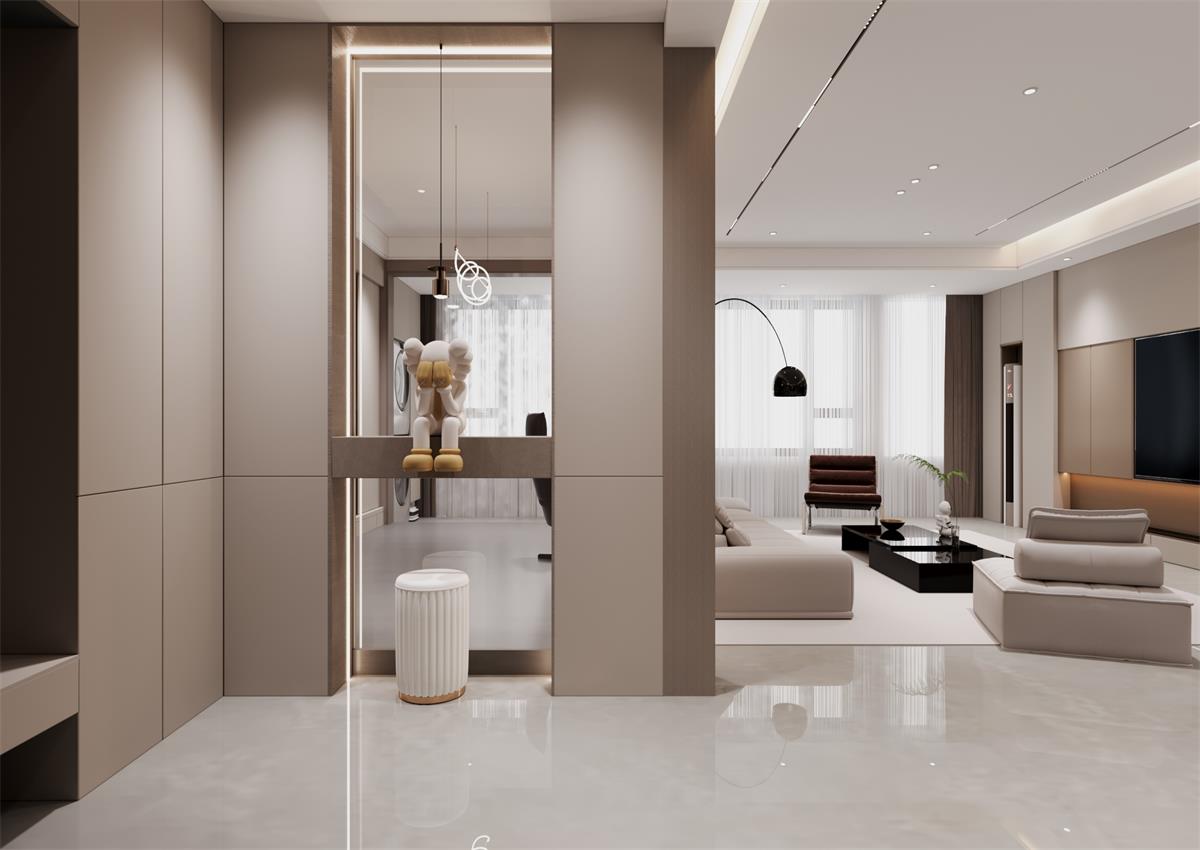 玉庭華府146㎡ | 自帶高級(jí)感的意式極簡(jiǎn)家，一進(jìn)門就想哇塞！