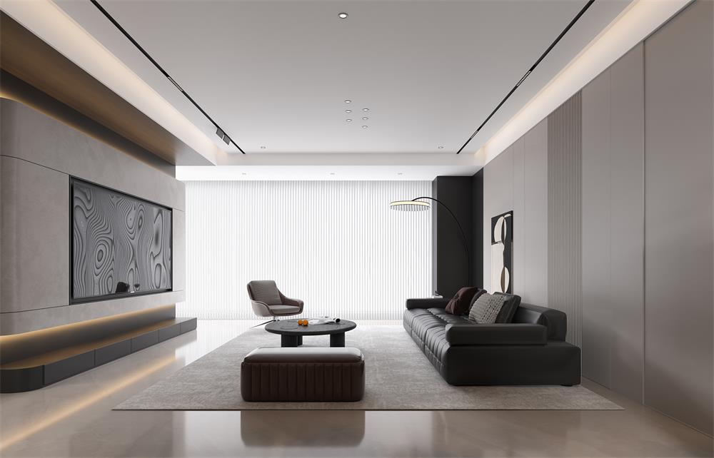 中海華樾133㎡ | 看不膩的「黑白極簡」王炸組合！高級感原地封神！