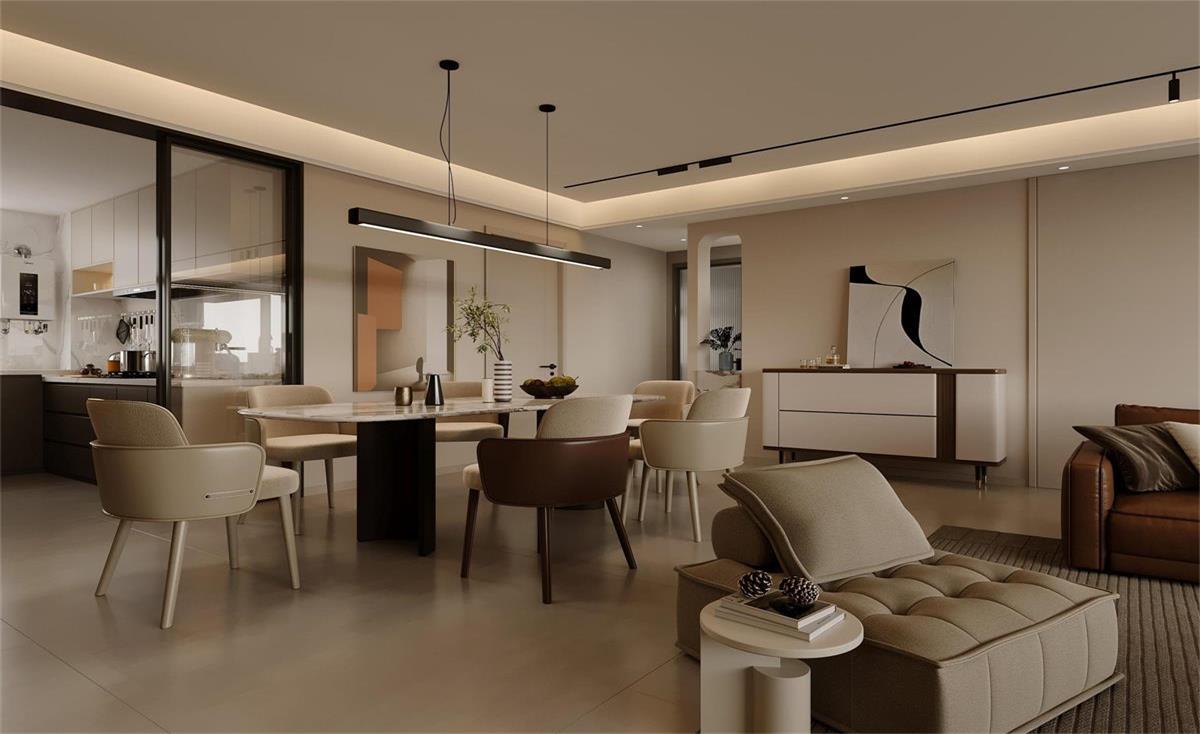 中海華樾 | 現(xiàn)在裝修都內(nèi)卷成這樣了？！從玄關(guān)就開始美哭的143㎡現(xiàn)代風(fēng)