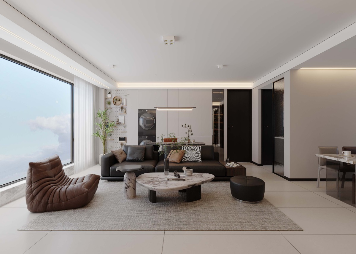 光耀上院128㎡ | 高效“去班味”的舒適現(xiàn)代風(fēng)！開啟治愈系慢生活~