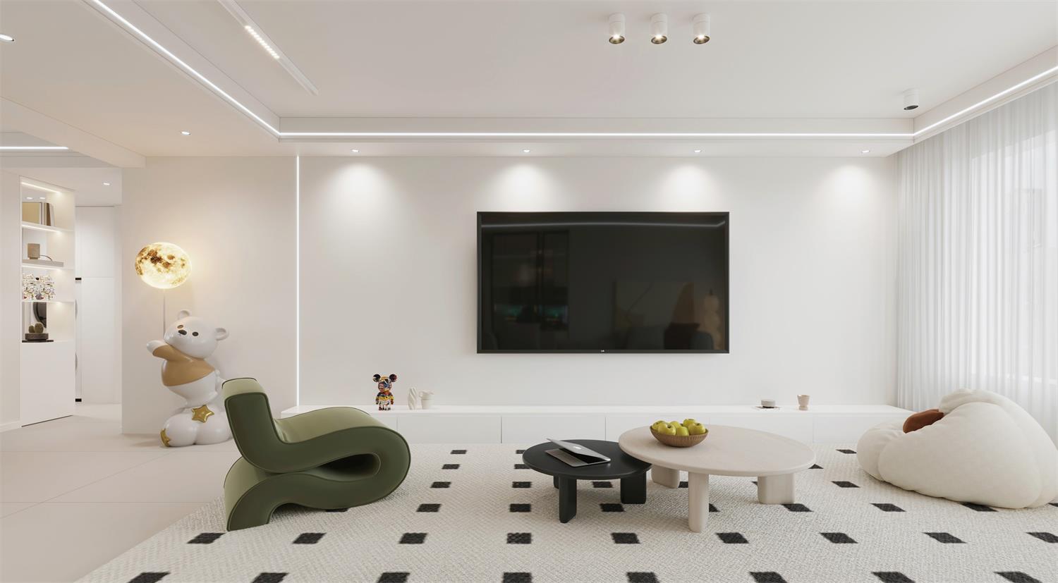 閱海萬(wàn)家G2區(qū) | 144m2軟軟糯糯奶油風(fēng)，一眼就淪陷的治愈感！