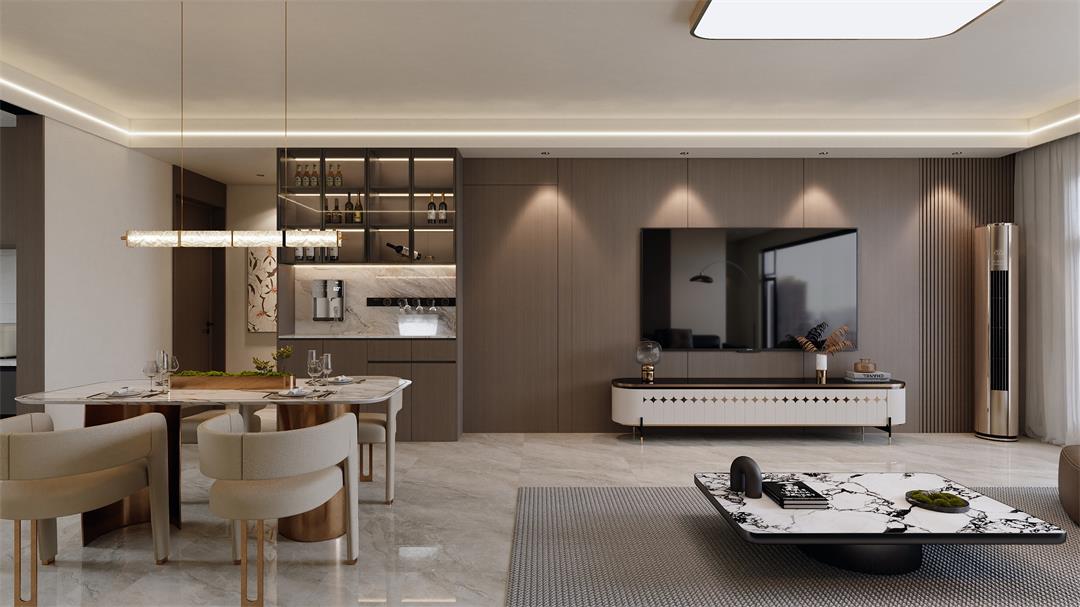 中海觀園132㎡ | 拯救審美疲勞！暖棕意式風(fēng)的家，溫暖又松弛