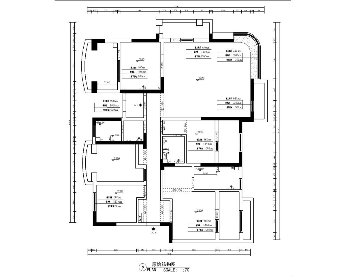 天山熙湖8-1-801韓女士馨宅總結構圖